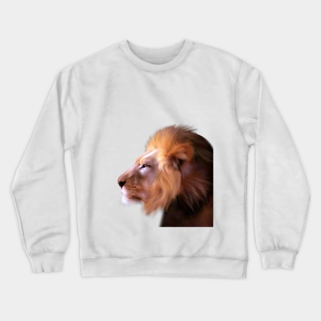The King On Safari Crewneck Sweatshirt by designsbycreation